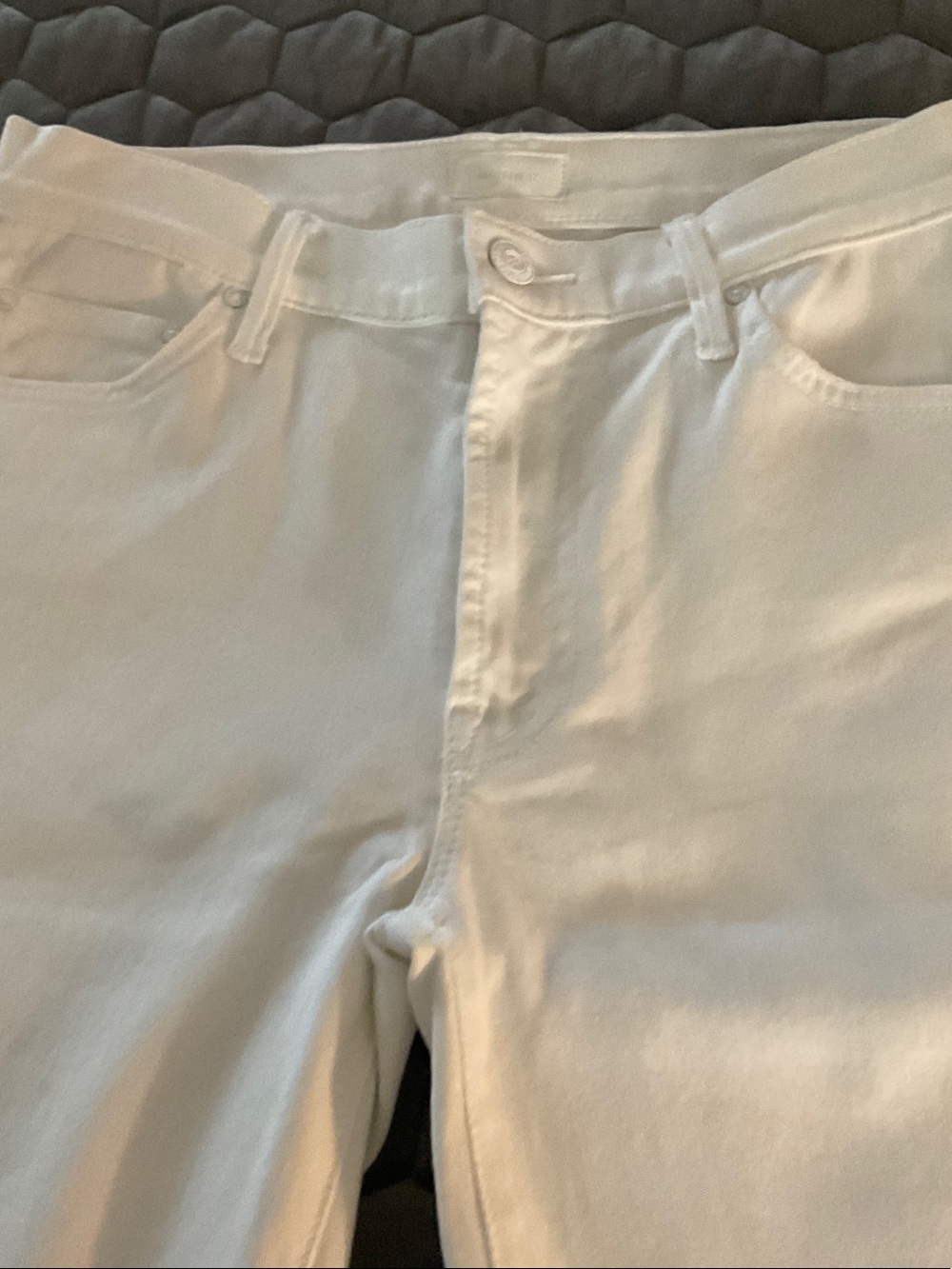Mother Insider Crop Step Fray
